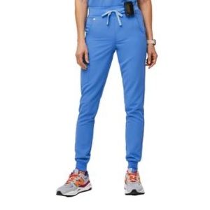 FIGS Women's Capri Blue Zamora Petite Jogger Scrub Pants